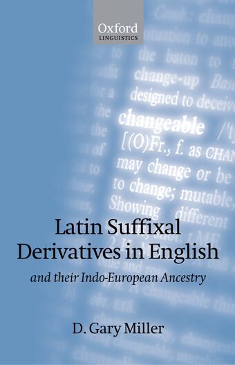 Latin Suffixal Derivatives in English book cover