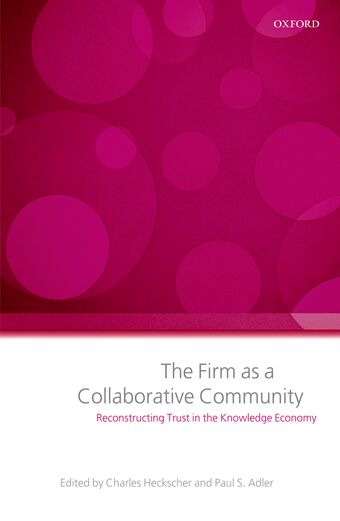 The Firm as a Collaborative Community book cover