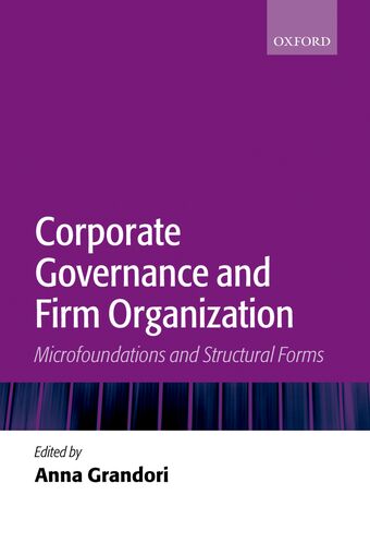 Corporate Government and Firm Organization book cover