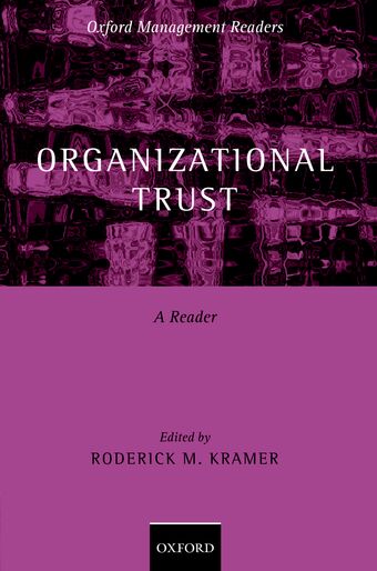 Organizational Trust book cover