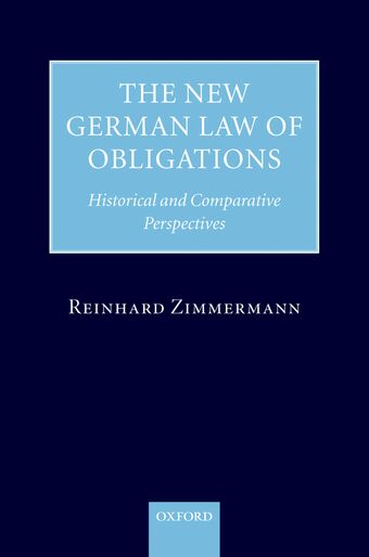 The New German Law of Obligations book cover
