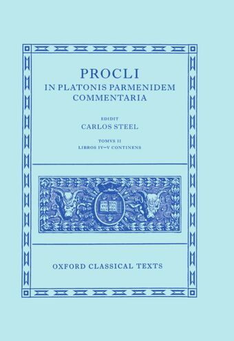 Procli In Platonis Parmenidem Commentaria II book cover