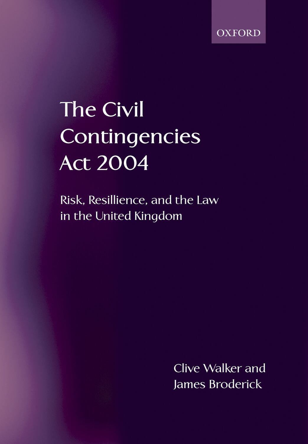 Civil Contingencies Act 2004 book cover