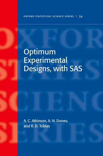 Optimum Experimental Designs, With SAS book cover