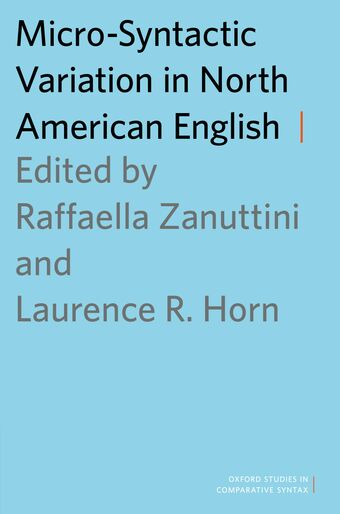 Micro-Syntactic Variation in North American English book cover