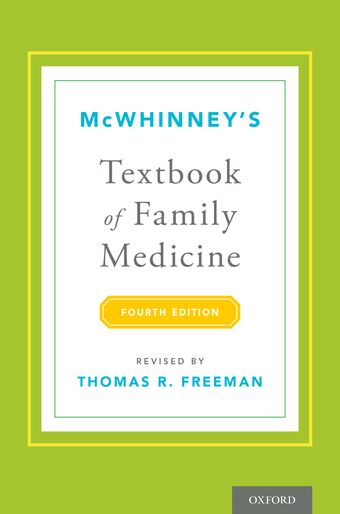 McWhinney's Textbook of Family Medicine book cover