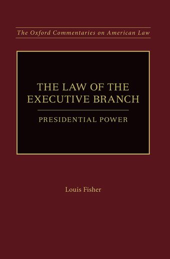The Law of the Executive Branch book cover