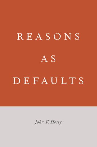 Reasons as Defaults book cover