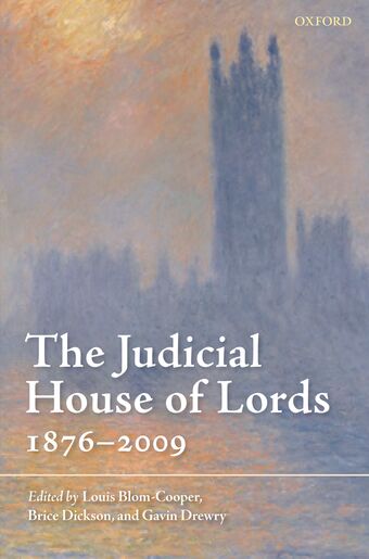 The Judicial House of Lords book cover