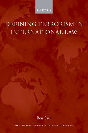 Defining Terrorism in International Law book cover