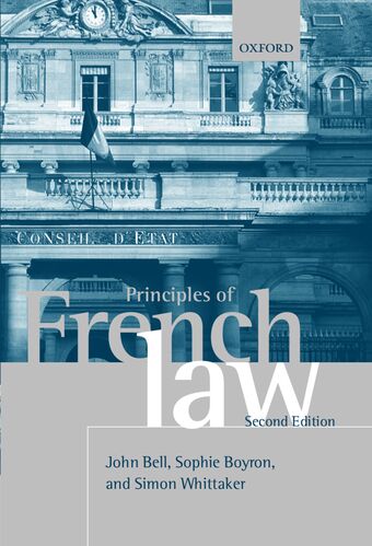 Principles of French Law book cover