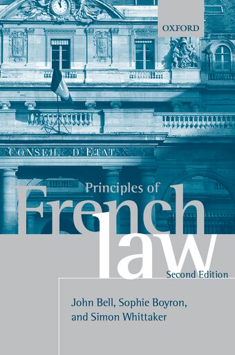 Principles of French Law book cover