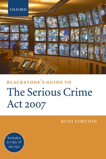 Blackstone's Guide to the Serious Crime Act 2007 book cover