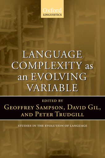 Language Complexity as an Evolving Variable book cover