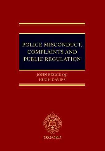 Police Misconduct, Complaints, and Public Regulation book cover