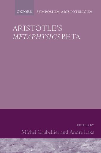 Aristotle's Metaphysics Beta book cover