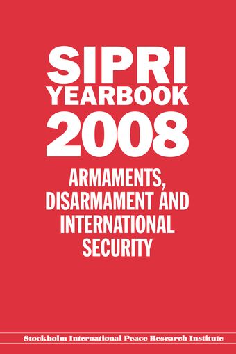 SIPRI Yearbook 2008 book cover