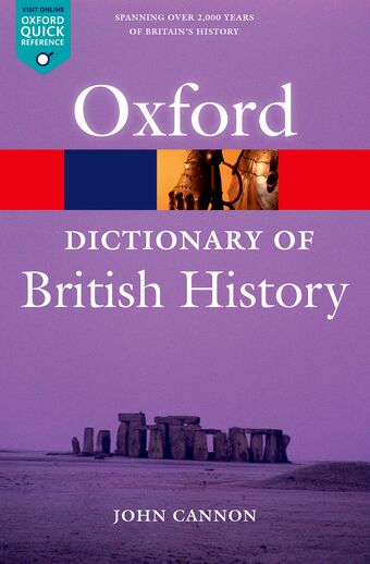 A Dictionary of British History book cover
