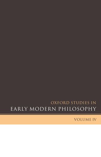 Oxford Studies in Early Modern Philosophy book cover
