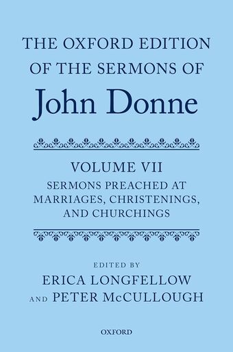 The Oxford Edition of the Sermons of John Donne, Volume VII book cover