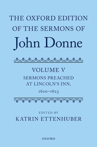 The Oxford Edition of the Sermons of John Donne: Volume V book cover