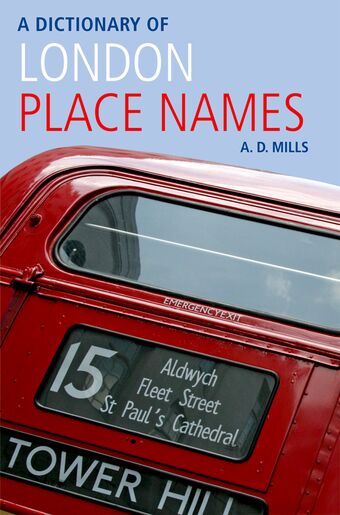 A Dictionary of London Place-Names book cover