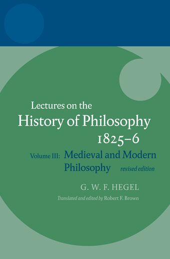 Lectures on the History of Philosophy book cover