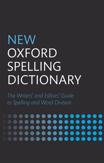 New Oxford Spelling Dictionary book cover
