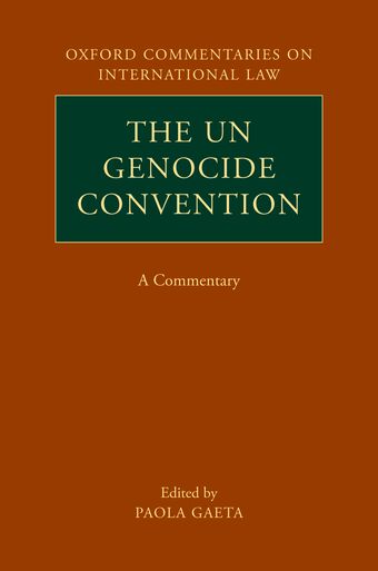 The 1948 UN Genocide Convention book cover