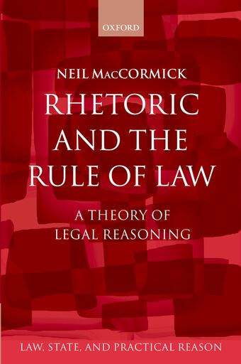 Rhetoric and the Rule of Law book cover