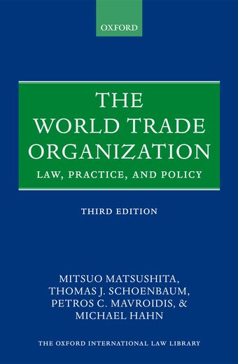 World Trade Organization book cover