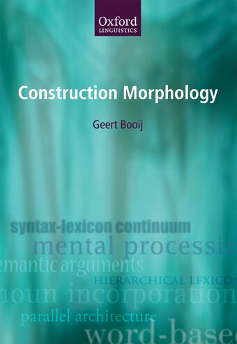 Construction Morphology book cover