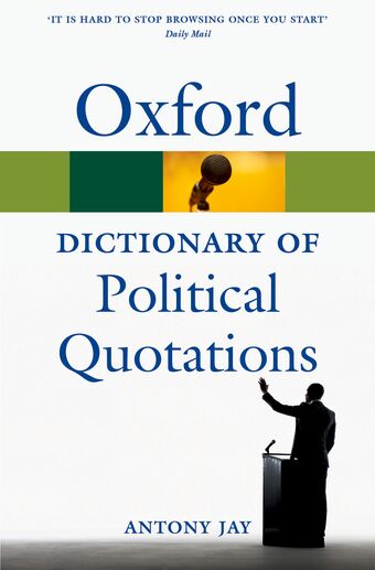 Oxford Dictionary of Political Quotations book cover