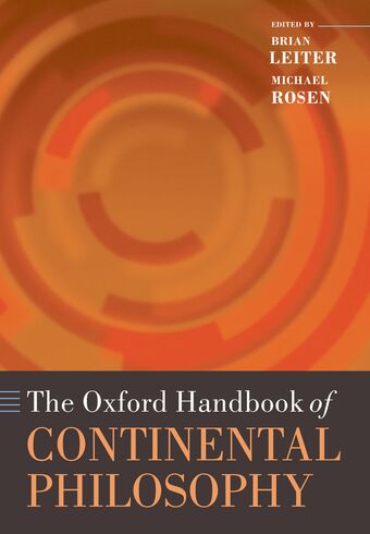 The Oxford Handbook of Continental Philosophy book cover