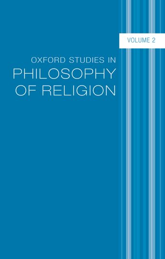 Oxford Studies in Philosophy of Religion book cover