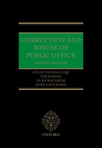 Corruption and Misuse of Public Office book cover