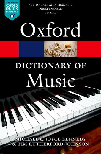 The Oxford Dictionary of Music book cover