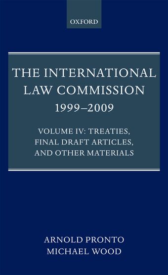 The International Law Commission 1999-2009 book cover