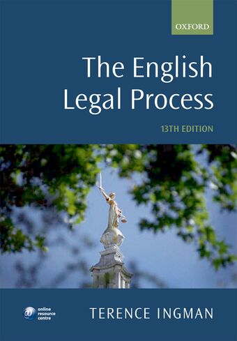 The English Legal Process book cover