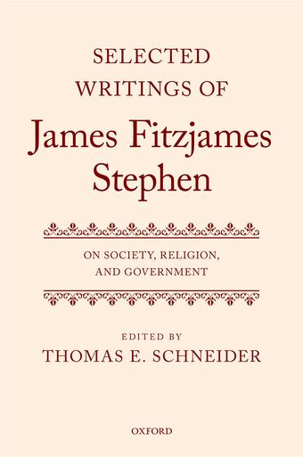 Selected Writings of James Fitzjames Stephen book cover