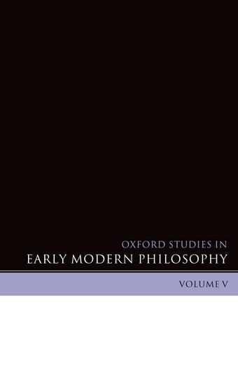 Oxford Studies in Early Modern Philosophy book cover