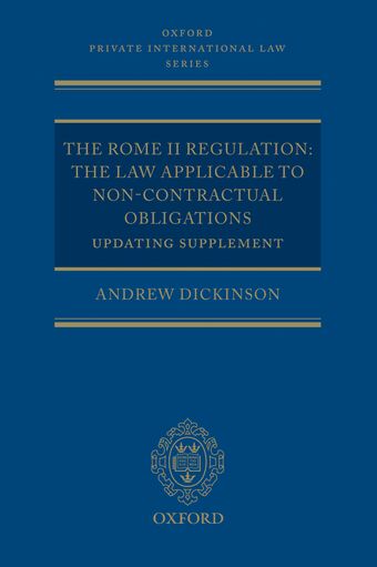 The Rome II Regulation book cover