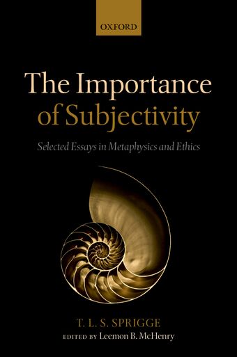 The Importance of Subjectivity book cover