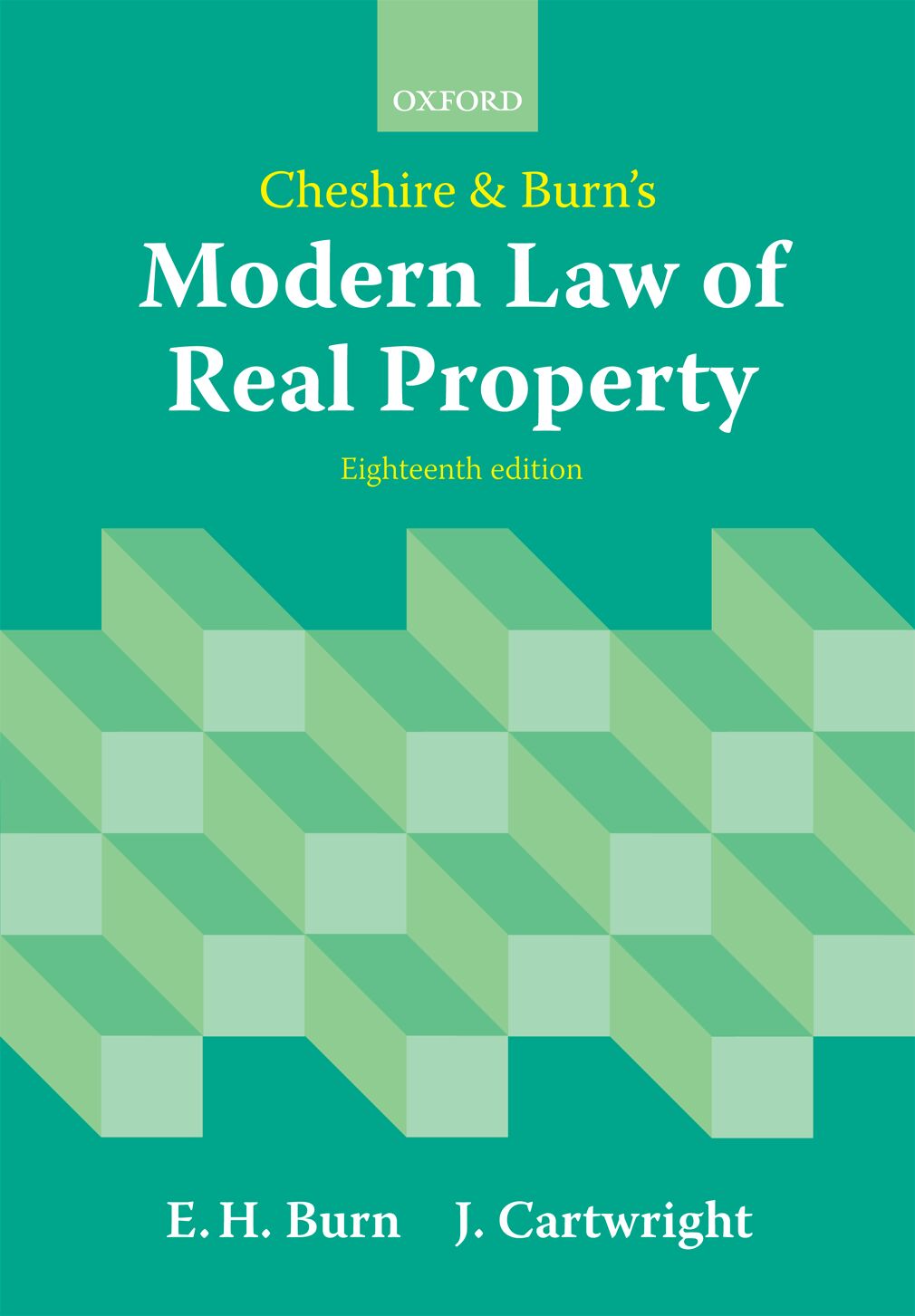 Cheshire and Burn's Modern Law of Real Property book cover