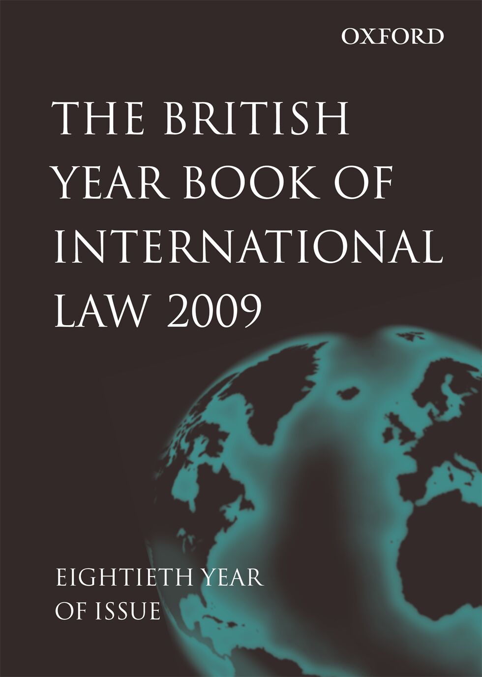 British Year Book of International Law 2009 Volume 80 book cover
