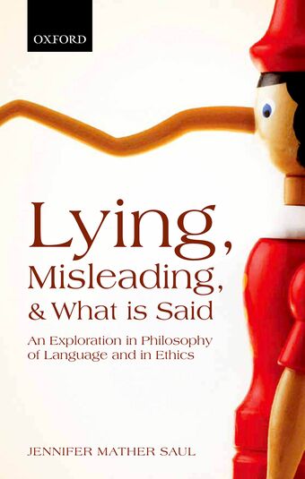 Lying, Misleading, and What is Said book cover