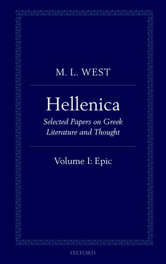 Hellenica: Volume I book cover