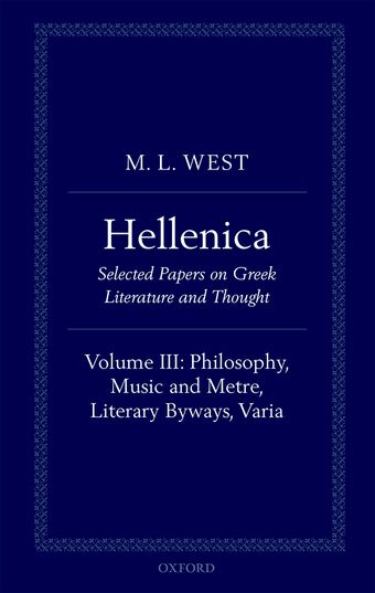 Hellenica, Volume III book cover