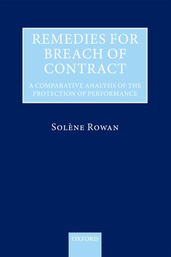 Remedies for Breach of Contract book cover