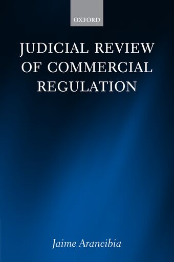 Judicial Review of Commercial Regulation book cover